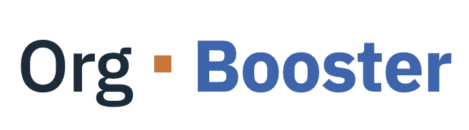 Logo OrgBooster — Texte seul, Pour fond clair